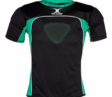 Gilbert Atomic Rugby Body Armour - Black Green