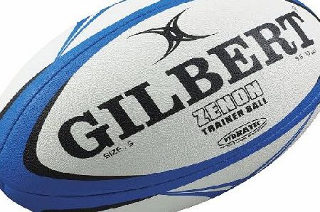 Gilbert Mens Zenon Rugby Training Ball - Blue/Black, Size 3