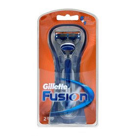 Gillette Fusion Manual Razor With 2 Cartridges