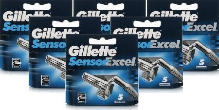 Gillette, 2102[^]0080098 Sensor Excel Razor Blades - 30 Cartridges