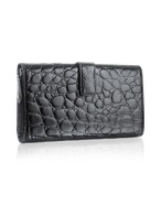 City - Croco Stamped Leather Womens Wallet