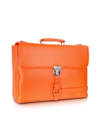 Wall Street - Grained Leather Briefcase