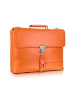 Wall Street - Grained Leather Laptop Briefcase