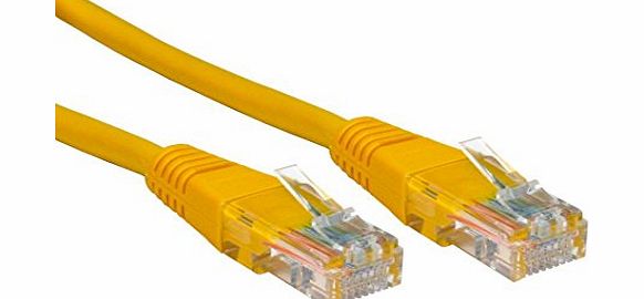 GizzmoHeaven Premium Quality Cat5e RJ45 Enhanced Ethernet Network Cables - 0.5M - 20M Patch Leads for Home and Business Networking - Choose your length and colour! (10 Metre, Yellow)