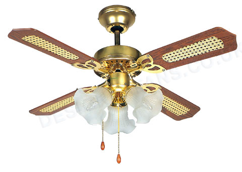 Rio 36 inch polished brass finish ceiling
