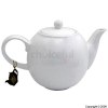 White 6-Cup Teapot
