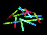 Glosticks 24 Mini Glow Sticks Dual Colour 2` long
