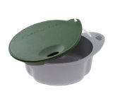Dark Green Spill Free Cup for camping and fishing