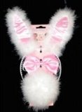 Glosticks Hen Night Bunny Girl Playset in Pink Satin and Marabou