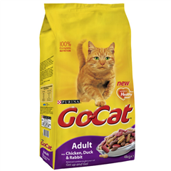 Go-Cat Adult Complete Cat Food with Chicken, Duck and#38; Rabbit 4kg