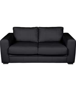 Create Torino Leather Sofa Bed - Black