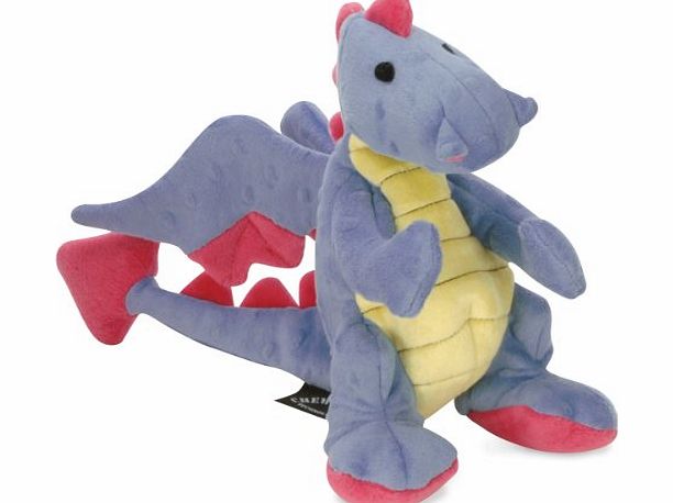 Dragon with Chew Guard Technology Tough Plush Dog Toy, Large, Periwinkle