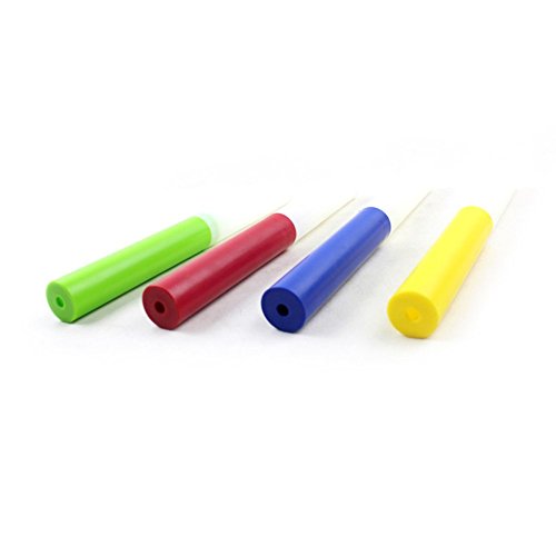 GOGO Plastic Relay Batons, 4 Pcs, Track And Field Equipment - Red