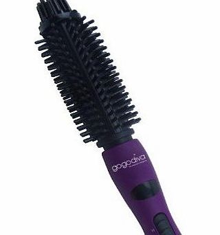 GoGoDiva 4in1 Ionic Styler Curling Tong Flat Round hair Straightener Brush Iron