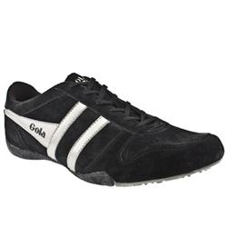 Gola Male Chase Suede Upper Fashion Trainers in Black and Silver
