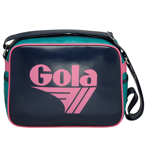 Gola Navy Fuschia and Teal Redford Shoulder Bag from