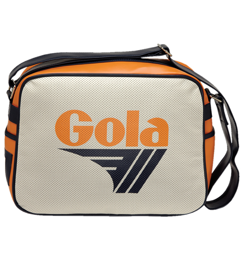 Gola Orange, White and Navy Perforated Redford