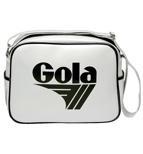 Gola White and Black Classic Redford Shoulder Bag