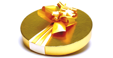 Gold Anniversary Box from 1657 Chocolate House