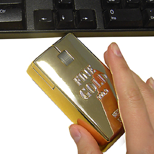 Gold Bullion Computer Mouse