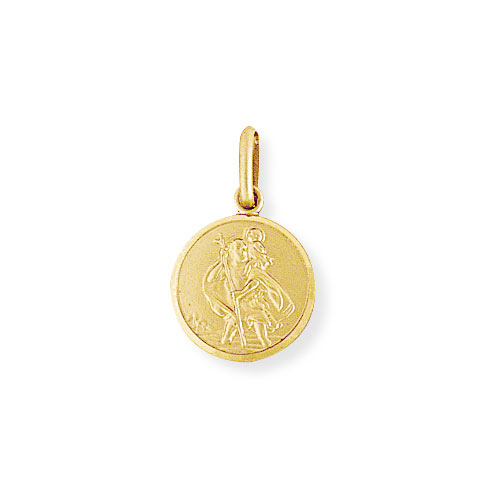 St Christopher Pendant In 9 Carat Yellow Gold