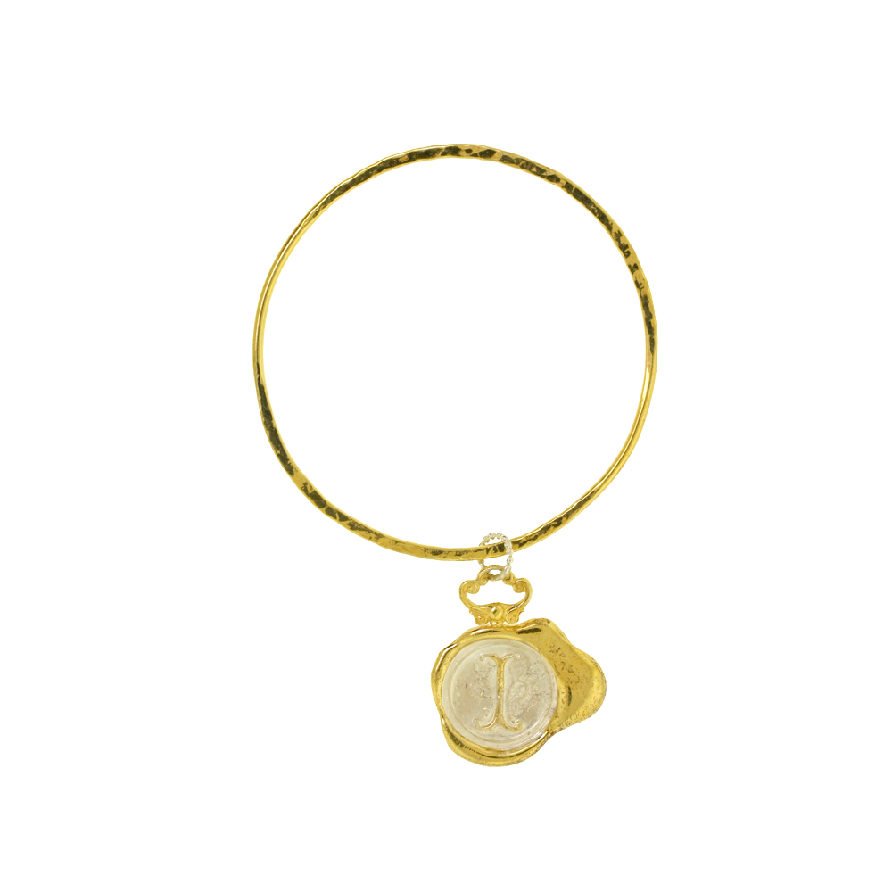 Gold Wax Seal Bracelet - I