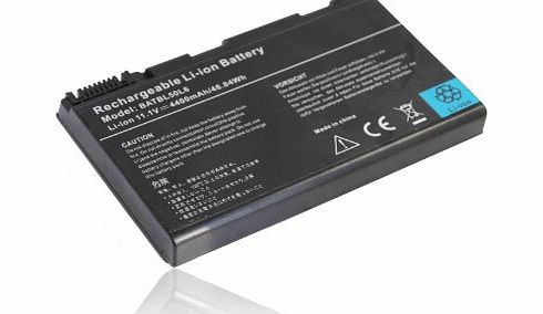 Li-ion 6-cell 11.10V 5200mAh High Quality Laptop Battery Replacement for ACER Aspire 3100, 3690, 5100, 5110, 5610, 5630, 5650, 5680, 9110, 9120 Series, ACER TravelMate 2490, 4200, 4230, 4260, 4280 Ser