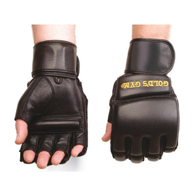 Golds Gym Professional Style Fingerless Grappling Gloves (Professional Style Fingerless Grappling Size M/L)