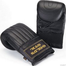 GoldsGym Golds Gym Leather Bag Mitt with Suede Palm