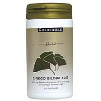 Goldshield Ginkgo Biloba 6000mg 30 capsules