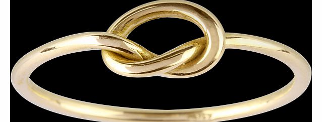 9 Carat Yellow Gold Knot Ring - Ring Size K