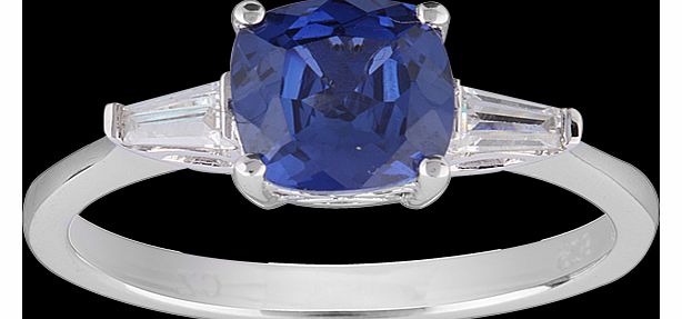 Goldsmiths Blue Cubic Zirconia with Cubic Zirconia