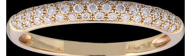 Goldsmiths Brilliant Cut 0.33 Carat Total Weight Pave set