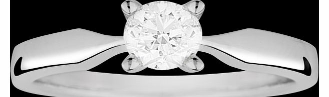 Goldsmiths Brilliant Cut 0.40 Carat Solitaire Diamond Ring