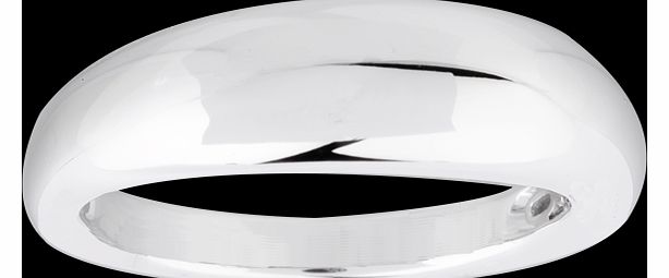 Goldsmiths Diamond Set Dome Ring in 9 Carat White Gold
