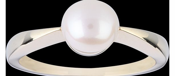 Goldsmiths Fresh Water Pearl Ring in 9 Carat Yellow Gold