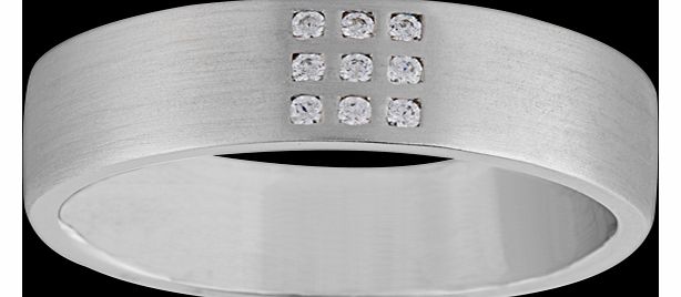 Goldsmiths Gents 6mm 0.09 total carat weight diamond set
