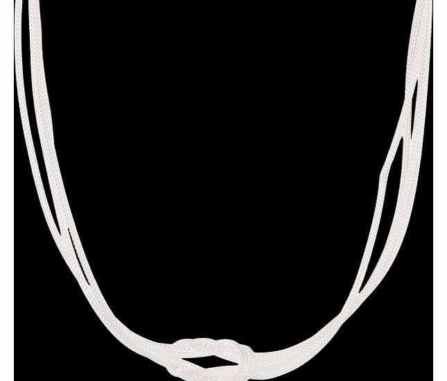 Goldsmiths Italian Silver Central Knot Mesh Necklace