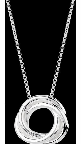 Goldsmiths Italian Silver Love Knot Pendant