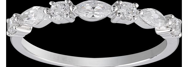 Goldsmiths Marquise Cut Cubic Zirconia Ring in Sterling