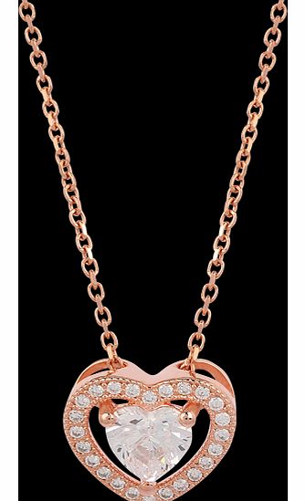 Rose Gold Plated Heart Pendant
