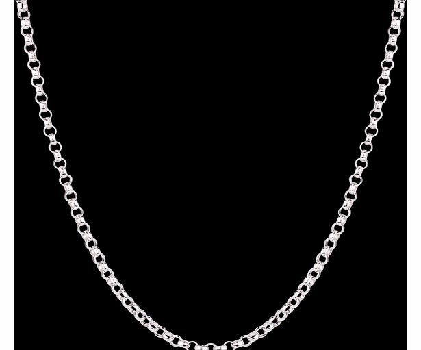 Silver Belcher Chain 20 Inch Necklace