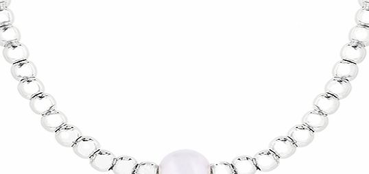 Goldsmiths Silver Cultured Fresh Water Pearl Beaded Necklace