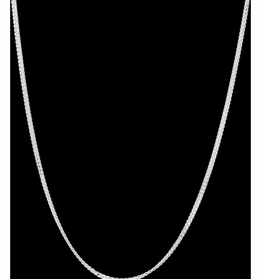 Goldsmiths Silver Curb Chain 18`` Necklace