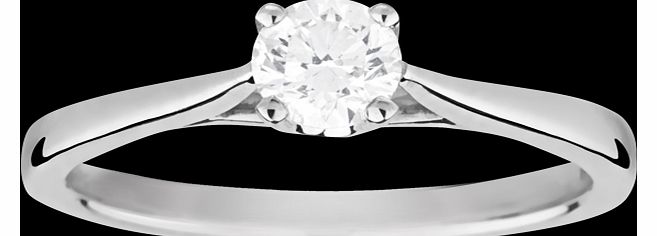 Goldsmiths Solitaire Brilliant Cut 0.40 Carat Diamond Ring