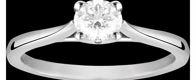 Solitaire Brilliant Cut 0.50 Carat Diamond Ring