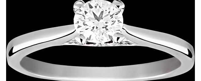 Solitaire Brilliant Cut 0.66 Carat Diamond Ring