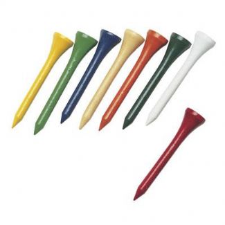 GolfersClub MULTICOLOURED WOOD TEES 53MM 40 BAG