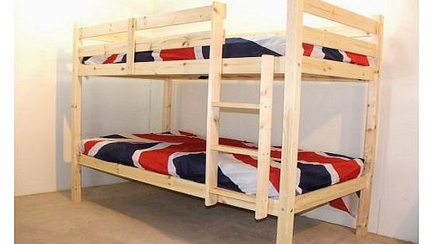 Goliath Adult Bunk Bed Adult Bunkbed - 2ft 6 Small Single Bunk Bed - VERY STRONG BUNK! - Contract Use