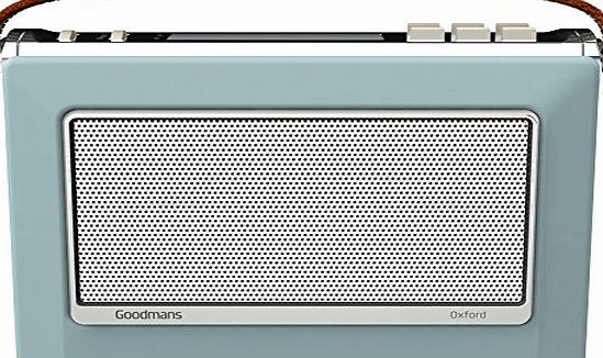 Goodmans 1960s Vintage Style Digital amp; FM Radio in Sky Blue